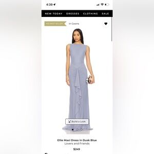 Lovers and Friends Ellie Maxi Dress in Dusk Blue